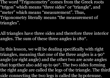 Trigonometry Part 1